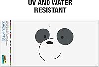 Vista 2 de We Bare Bears Panda Automotive Car Window Locker - Adhesivo para parachoques
