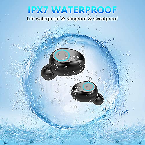 Volt Plus Tech Wireless Bluetooth Earbuds For Samsung Galaxy S6 To S23 /Galaxy A/Note/Z Flip & Fold/Motorola Moto G & E/Moto Edge & Razr/Tablets/Noise Cancelling, Mic & Ipx7 Waterproof, 2000Mah Case #TOP2