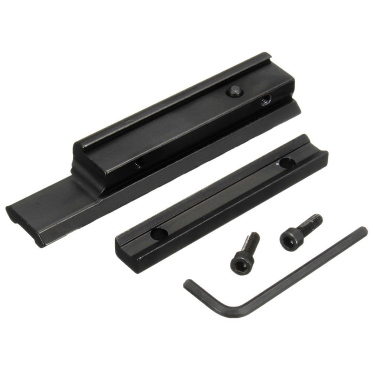 HOUSON Adaptateur Rail Picatinny M-LOK 260mm - Rail Weaver 24 Emplacements 11mm à 20mm Pour Lunette Et Accessoires Tactiques