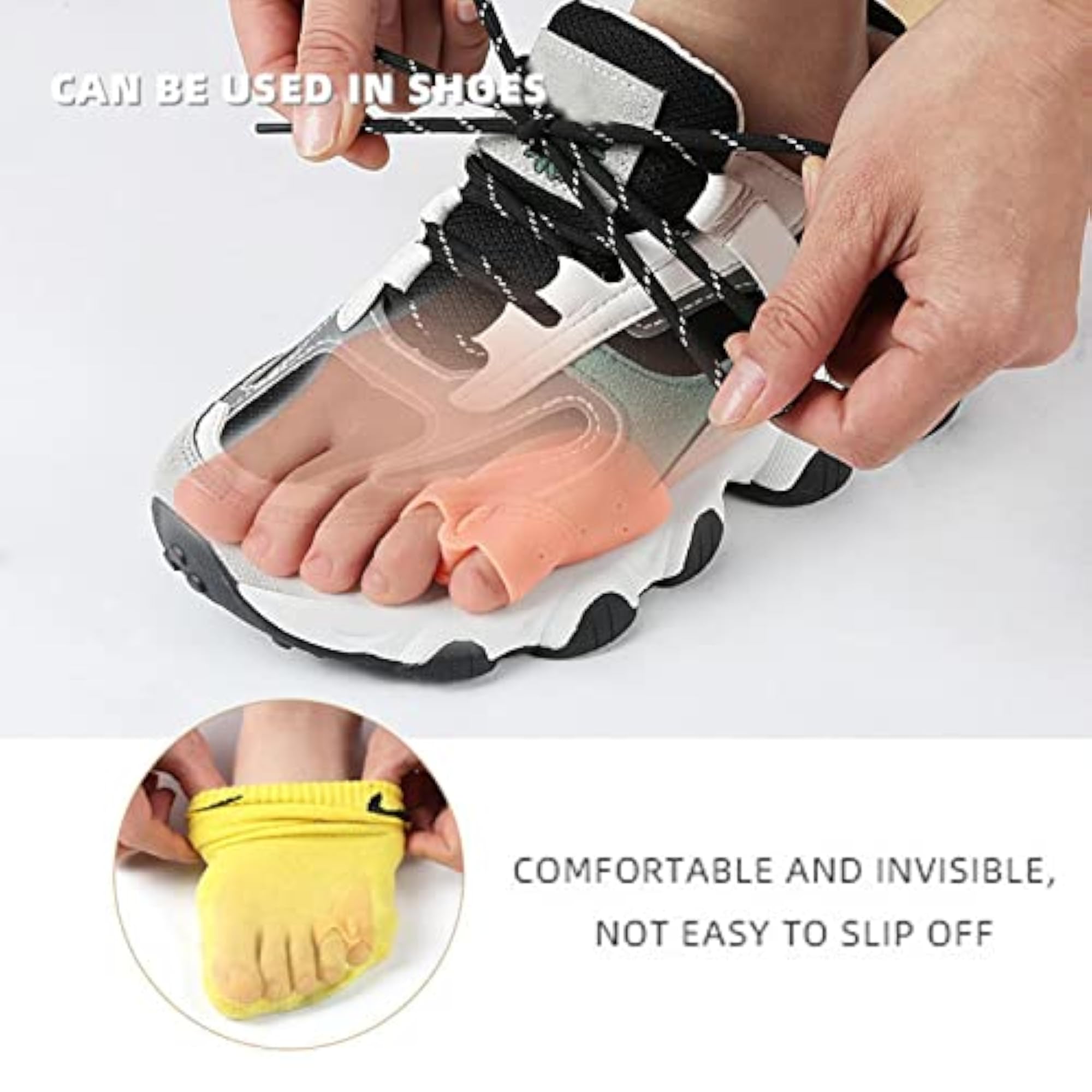 3X Bunion Corrector Pads Spreader for Crooked Toes