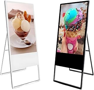 The Seven Colours 32 Inch Digital Tilt Standee (A Shape) for Advertising Full HD Resolution Screens Led Display for Restau Price In India