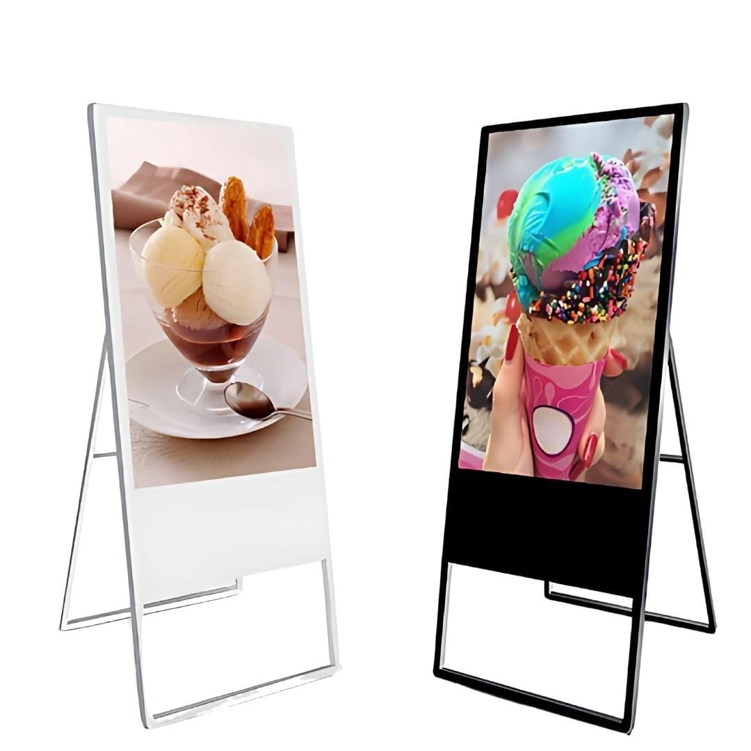 The Seven Colours 32 Inch Digital Tilt Standee (A Shape) for Advertising Full HD Resolution Screens Led Display for Restau...
