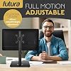 Futura Single Monitor Stand 13–32 Inch Screens, Height Adjustable Freestanding Monitor Arm with Tempered Glass Base, 45° Tilt, 180° Swivel, 360° Rotation, VESA 75x75 & 100x100mm, Holds 8kg #4