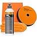 Produktbild detailmate One Step Polish Set: Koch Chemie One Cut & Finish P6.01 - EIN-Schritt-Politur - Hochglanzpolitur mit Versiegelung - 250 ml + Koch Chemie One Step Pad + Orange Mikrofaser Poliertuch