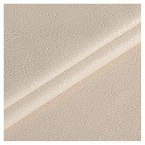 Tissu faux cuir blanc haut de gamme fin et extensible 3m