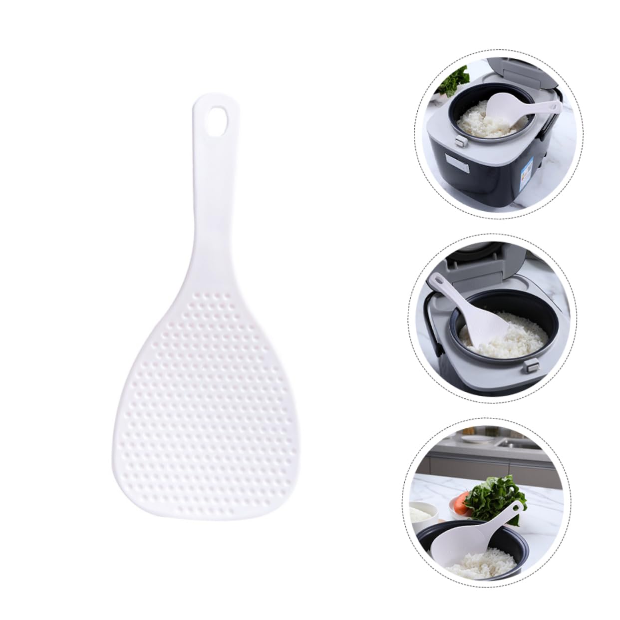 PRETYZOOM Cooking Essential Non-stick Rice Spoons Sturdy Rice Scoops for Kitchen Outdoor Use