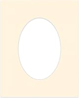 Vista 251 de CountryArtHouse Marco ovalado verde cazador de 5 x 7 pulgadas, sin ácidos, con núcleo blanco, corte biselado para fotos de 4 x 6, se adapta a marcos