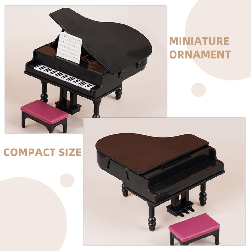 1:12:ob11ドールハウス木製ピアノ模型シーンアクセサリーミニ楽器置物 Amazon.co.jp: ミニチュア 楽器 ミニチュア グランドピアノ 1:12