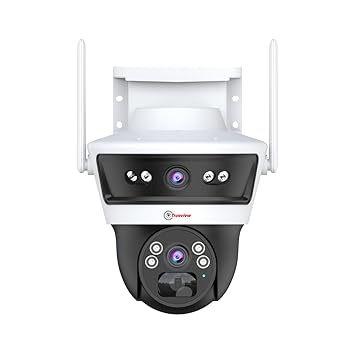 Trueview Smart 4G Linkage 2Mp+2Mp Pan-Tilt Zoom CCTV Camera, Outdoor Indoor Security Camera, Water Proof, 2 Way Talk, Cloud Storage, Motion Detect, Supports SD Card Up to 256 GB, Night Vision - image, photos