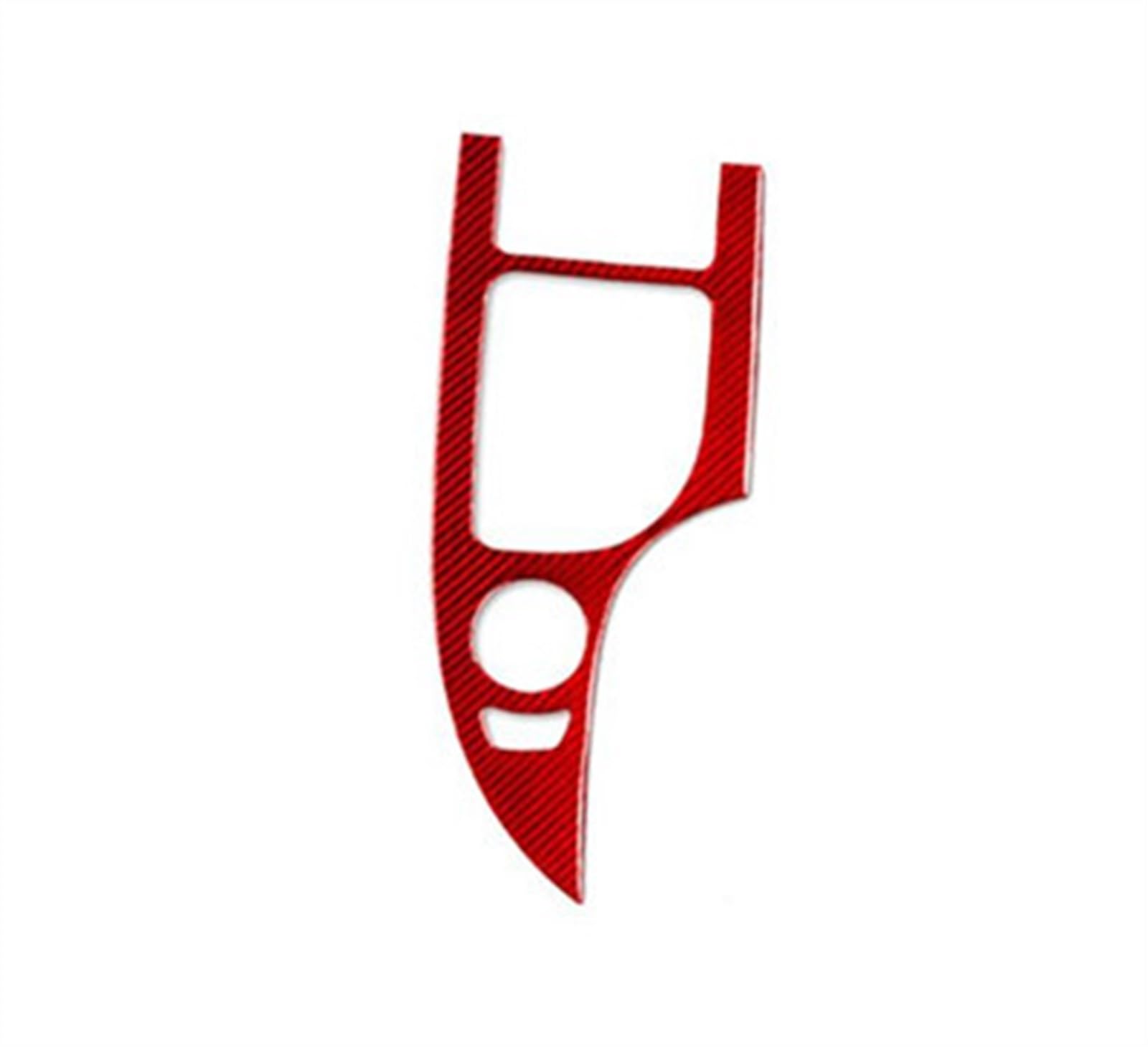 Piwine Rhd Red Carbon Fiber Car Styling Gearshift Box Gear Shift Panel Decoration Cover Sticker For 5 Series E60 2004-2007