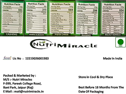 Image of NUTRI MIRACLE Christmas & New Year Gift Pack | Dry Fruits Box for Holiday Season