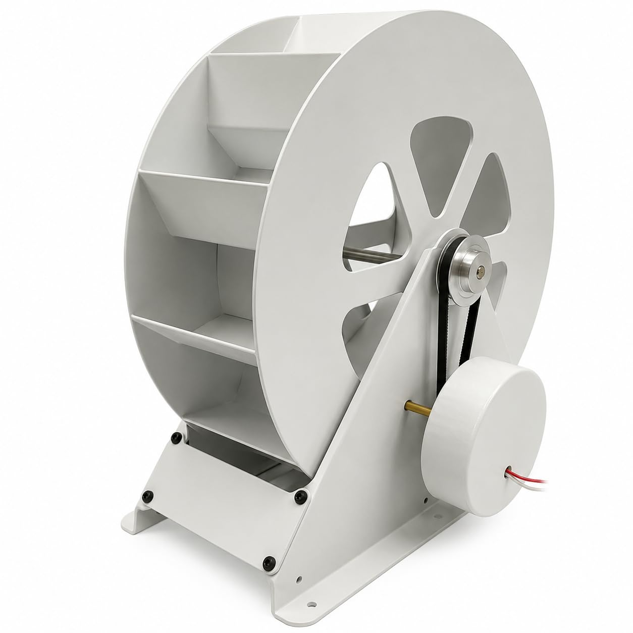 Generador de turbina de agua portátil de 100 W – Kit hidroeléctrico de flujo para corrientes/ríos fuera de la red – Microgenerador hidráulico de acero duradero con funcionamiento silencioso