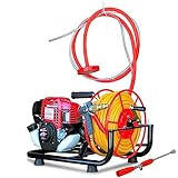 1.3HP Skid Sprayer Barrel Mount Only with Honda GX35 100ft Hose and 500 PSI Pump for Pest Control (Skid Sprayer + Conical Gun)