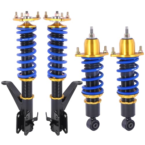 MOSTPLUS Coilovers Lowering Struts Compatible for 2001-2005 Honda Civic DX EX GX LX Si Height Adjustable Lowering Kit Suspension Front and Rear