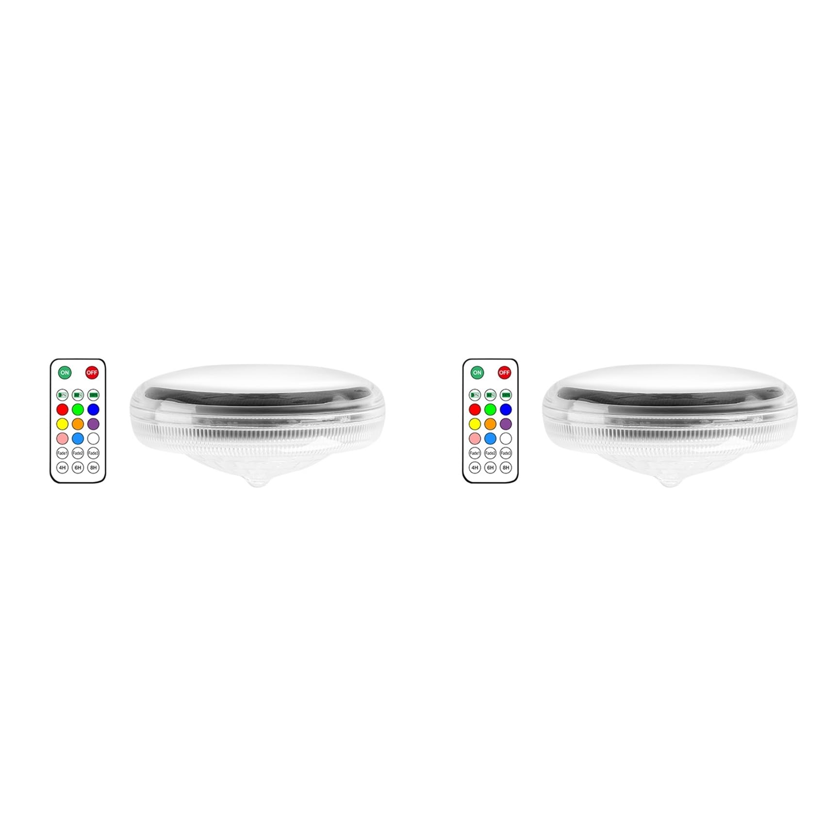 Hndhbfgrt 2X Solar Floating Pool Lights RGB Color Changing LED Solar Pool Lights for Pool Wedding Path Party Decoration