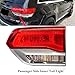 Right Passenger Side Inner Tail Lights Assembly Compatible with 2014-2021 Jeep Grand Cherokee Rear Brake Lamp Taillights, Replace OE#68110046AB