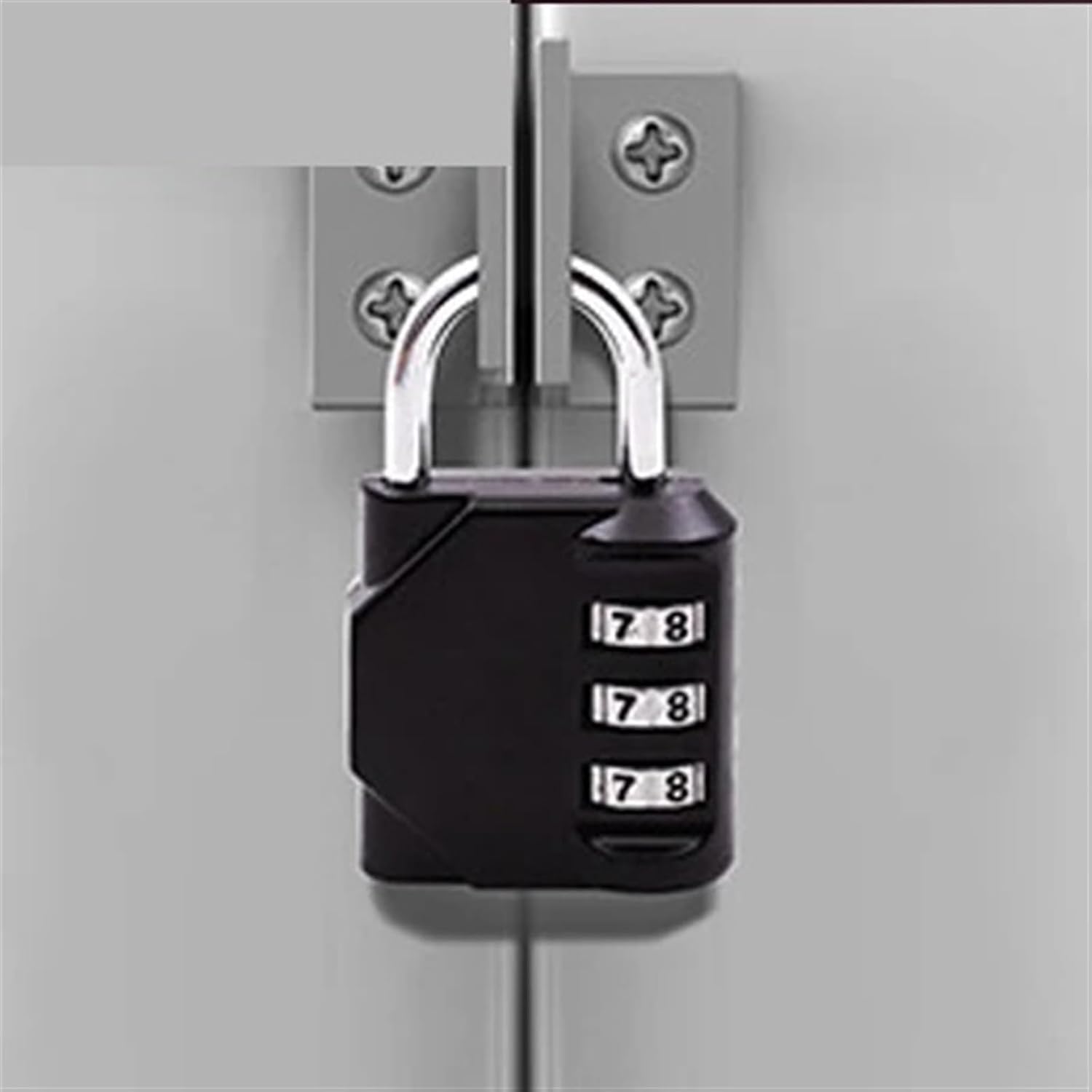 3 Code Combination Safe Locks Padlock Luggage Zipper Bag Backpack Handbag Suitcase Drawer Cabinet Lock 1Pcs(Black)