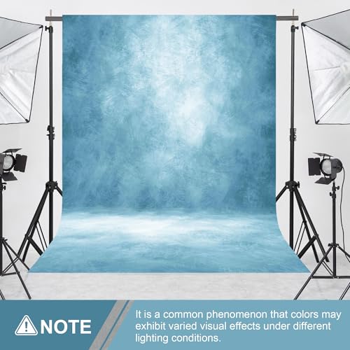 Image of Abstract Photography Backdrop for Photoshoot 8x10ft, Light Blue,No Stand