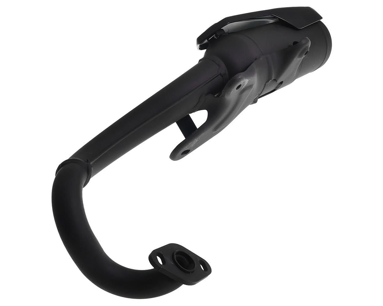 TECNIGAS Silent Pro Black Auspuff kompatibel mit Ludix 50 Trend, New Vivacity 50 2-Takt, Speedfight 3 50 AC/LC 2-Takt