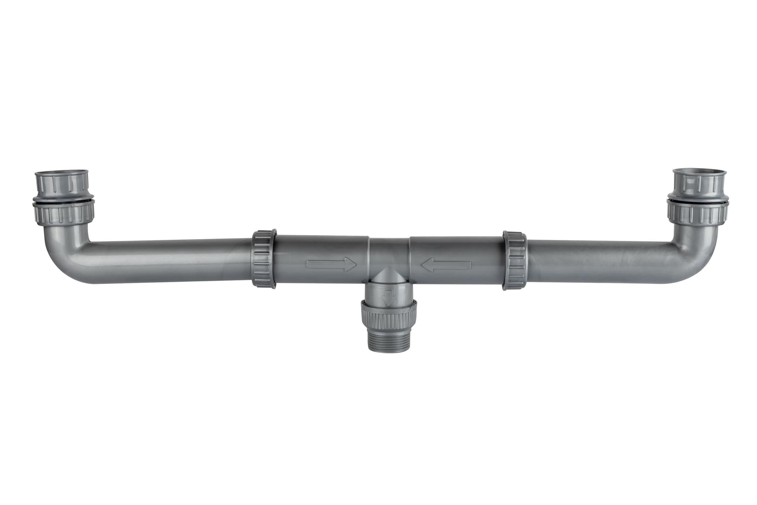 ROSEATE Double Bowl Sink Connector Drain Out Pipe - Polypropylene- Adjustable Length (Grey) (B0DHVWVHSR) Amazon Price History, Amazon Price Tracker