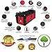 TRUNKCRATEPRO Red Car Accessories Trunk Organizer For Car, Suv Premium Multi Compartments Collapsible Portable Car Organizer For Women W 2 Adjustable straps, non-skid bottom (Large Capacity)