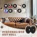 Likesing Circular Vinyl Record Display, Black Acrylic Now Playing Vinyl Record Wall Mount Album Holder, Covert Album Frames for Wall Decor of Office or Home, 2 Pack(Display Holder Only)