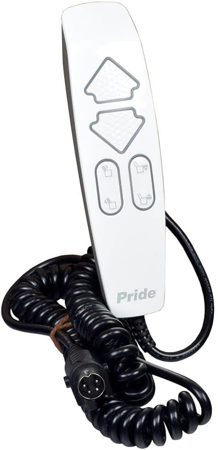 6-Button Infinite Position Hand Control for Pride Mobility Infinity Collection Lift Chairs (DGN132421/CTL150060) - Replacement Remote Controller with Lighting for Power Lift Chair Recliner