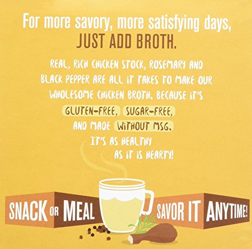 LonoLife Chicken Broth Snack, Single Serve Cups, 10 Count