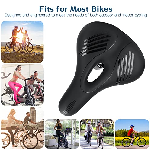 Tonbux Comfortable Bike Seat, Soft Bike Seat Cushion For Men Women Comfort, Breathable Bicycle Seat Replacement Compatible With Peloton, Padded Bicycle Saddle For Mountain Mtb Bmx Road Exercise Bike #TOP7