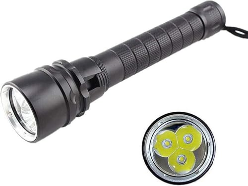 Allpen impermeable 50000LM 3xT6 LED buceo linterna subacuática 3281ft antorcha sin batería