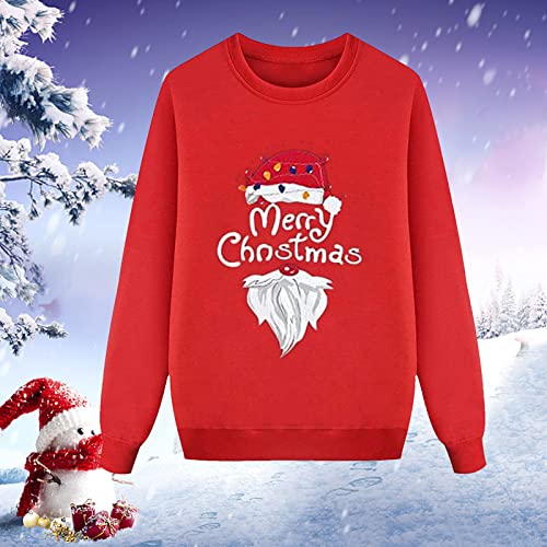 Ugly Christmas Sweater Family Set, Christmas For Men, Women, Children, Boys, Girls Christmas Sweatshirt (Men, M, #01-Red) #TOP3