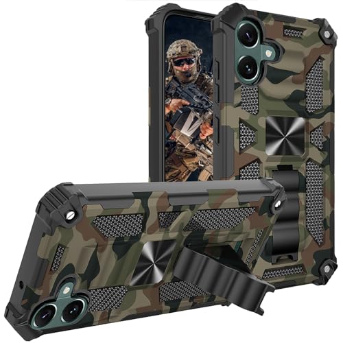Ysnzaq Case for Samsung Galaxy S24, Armor Military Protective Shockproof Heavy Duty Camouflage Design Rugged Anti-Scratch Cover with Kickstand Case for Samsung Galaxy S24. YH Army Green Ysnzaq Case for Samsung Galaxy S24, Armor Military Protective Shockproof Heavy Duty Camouflage Design Rugged Anti-Scratch Cover with Kickstand Case for Samsung Galaxy S24. YH Army Green