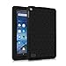 Fintie Silicone Case for Amazon Fire (Previous 5th Generation, 2015 7 inch) - [Honey Comb Series] [Kids Friendly] Light Weight [Anti Slip] Shock Proof Protective Cover, Black