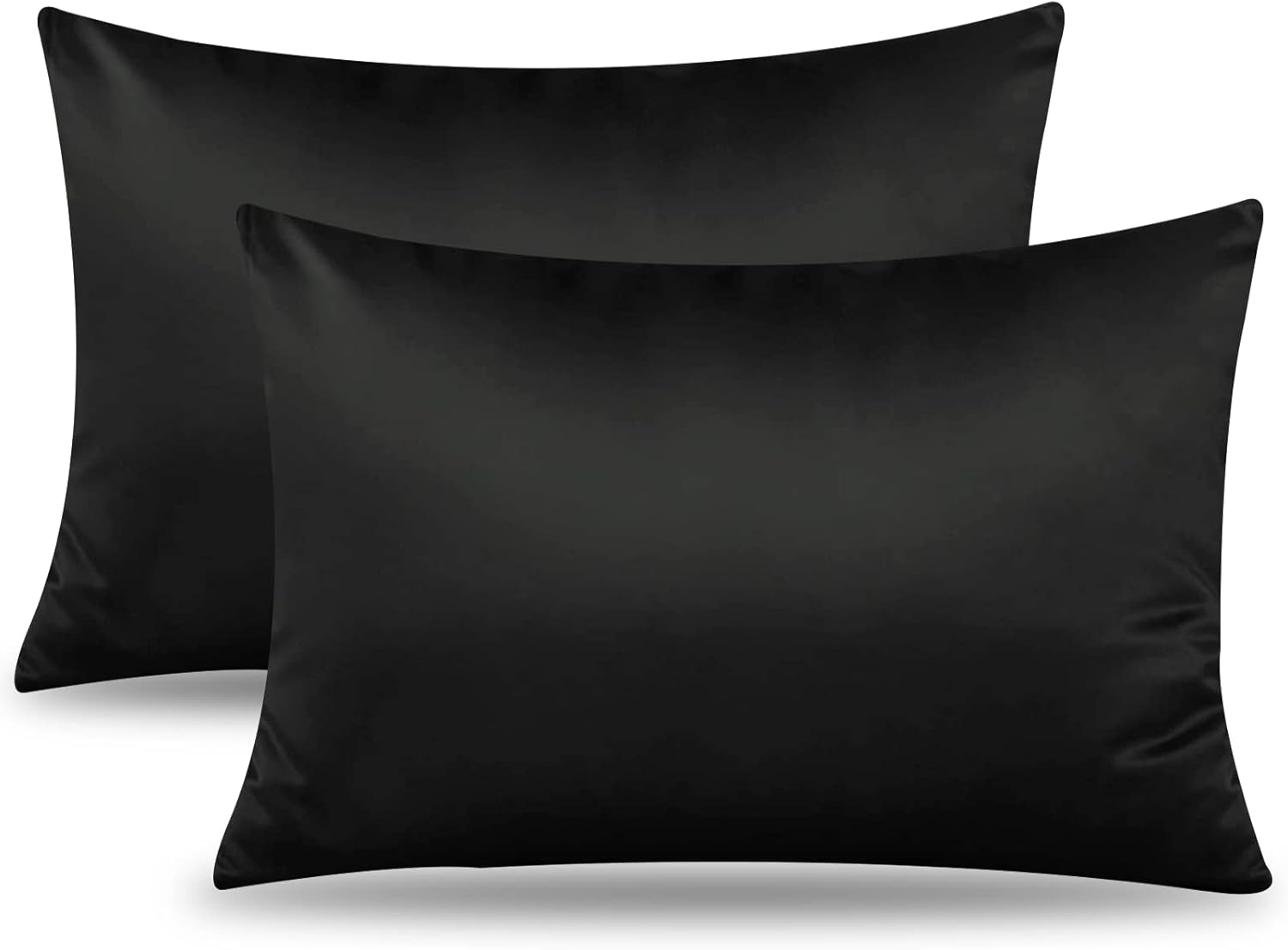 Pillow Cases 2 Pack, Satin Pillowcases for Hair and Skin, Silk Touch