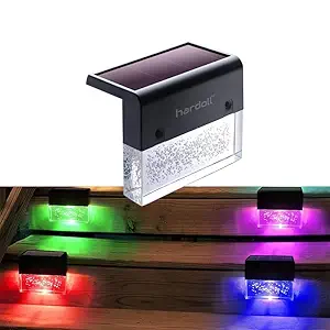 hardoll ABS Plastic Solar Lights Outdoor 2 Led For Home Garden Wall Decorative Waterproof Lamps(Pack Of 1)