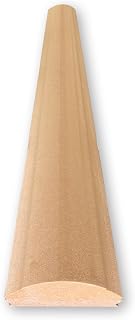 Tambour Touch MDF Radius Corner L Molding, 6-Inch Radius for 3/4" Plywood, Smooth Finish for Architecture and Interior Design, 8-1/2" Width x 2-9/16" Depth x 97" Length