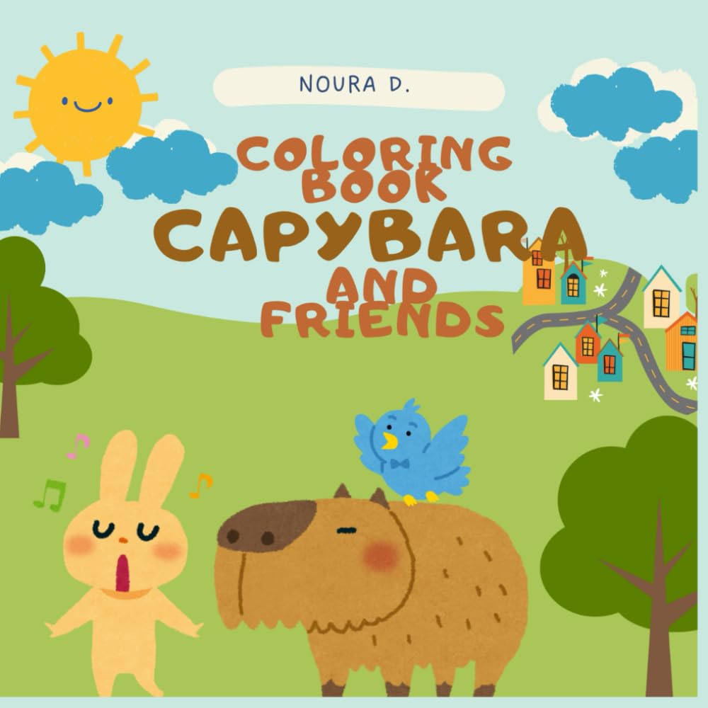 Coloring Book: Capybara And Friends