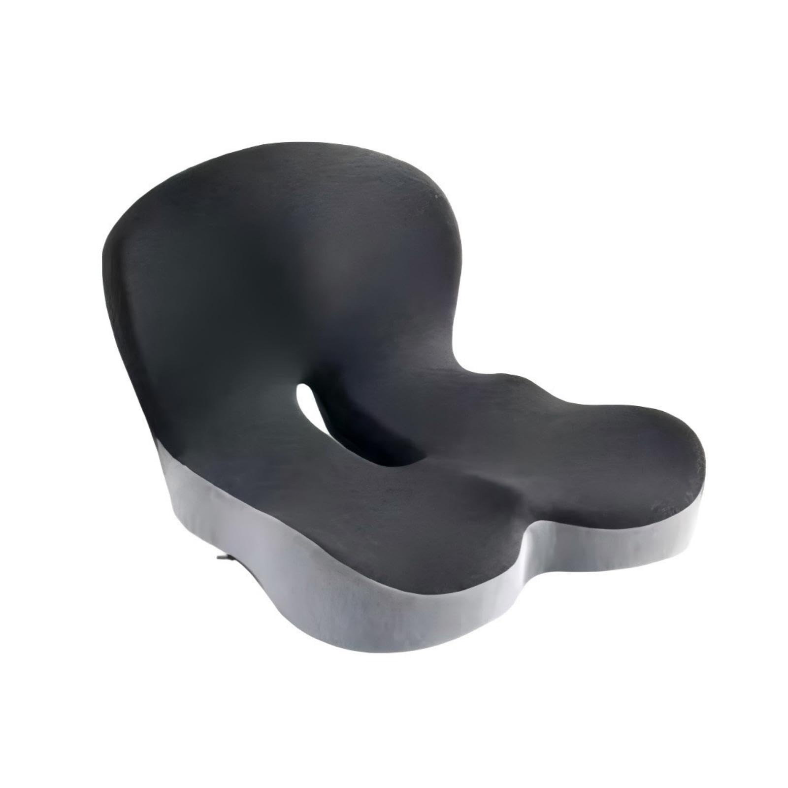 Coussin ergonomique pour voiture et maison ErgoPad gris en format 44x42cm
