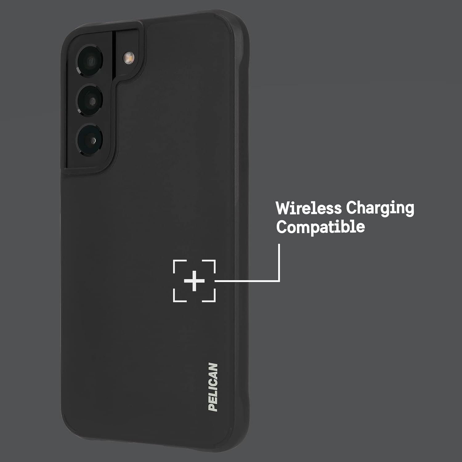 Pelican Ranger Series - Samsung Galaxy S22 Plus Case [Wireless Charging Compatible] Protective Phone Case with Anti-Scratch Tech [15FT MIL-Grade Drop Protection] Slim Cover for S22 Plus - Black