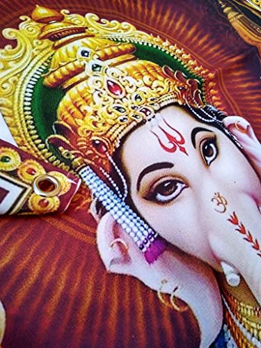 Painel Tela Ganesha Branco - Banner Bandeira