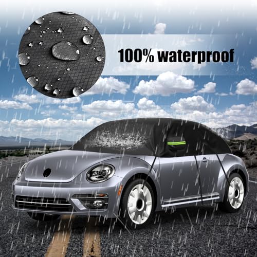 Image of Car Cover Replacement for 1998-2019 VW Beetle, Waterproof Half Garage Cover