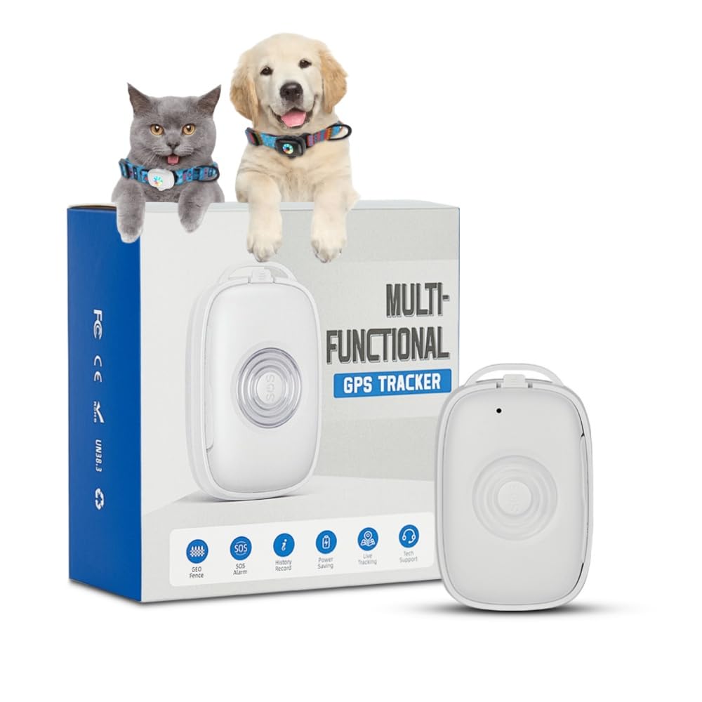 osmo NordPaw Dog GPS Tracker für Katzen und Hunde - Mini-SIM-Karte für präzise Echtzeit-Standortverfolgung durch GPS, WLAN und LBS, intelligente Benachrichtigungen und historische Standortdaten