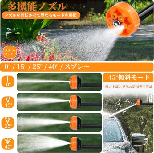 Chamomile1011 高圧洗浄機 コードレス6in1