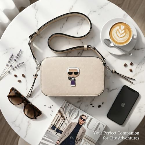 Image of Coivin & Kiein Crossbody Bags Women Trendy Snapshot Camera Bag, Small Shoulder Handbags Satchel (beige-2)