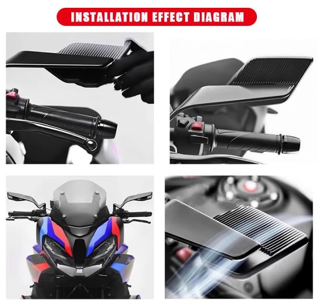 Par De Espejos Retrovisores Para Motocicleta Honda Hornet 250, CB600F, CBR600F, VTX1300 (10 Mm / 8 Mm)