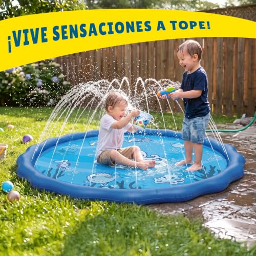 Miniatura 5 de Super Splash Juego De Agua Para Niños Piscina Con Chorros De Agua Juguete Para Ninos Al Aire Libre Fácil Instalación Riego Automático Diversión En Familia Originalcorner