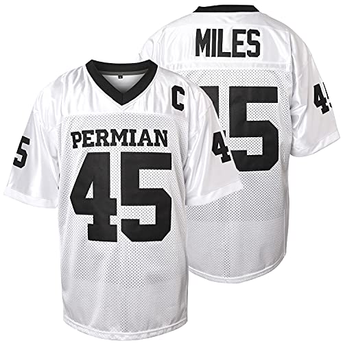 Boobie Miles Jersey, 45 Permian Friday Night Lights Football Jersey White Black S-XXXL (Medium, White) by JKNAKN - Used condition - US$20.78