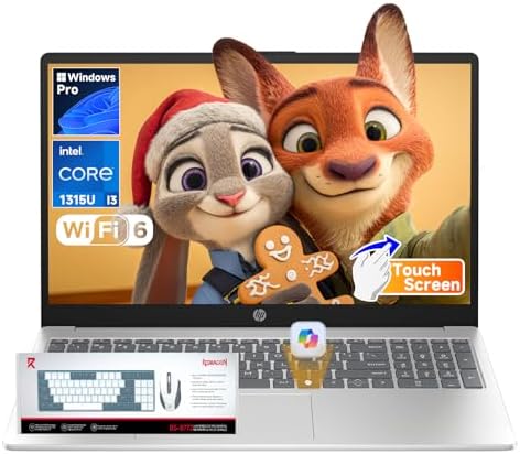 HP 15.6" Touch Screen Laptop 2026, 13th Gen Intel i3-1315U(Up to ...