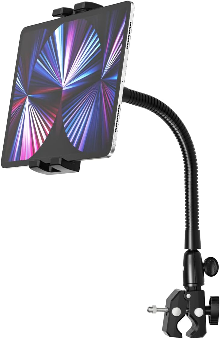 woleyi Spinning iPad Bike Holder, Elliptical Tablet/Treadmill Holder