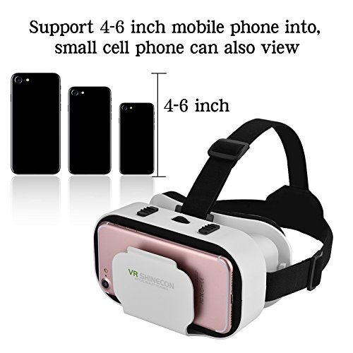 VR-headset, 3D Virtual Reality-bril, compatibel met smartphone met afmetingen van 4,0 tot 6,0 inch, smartphoneglazen… - Image 6